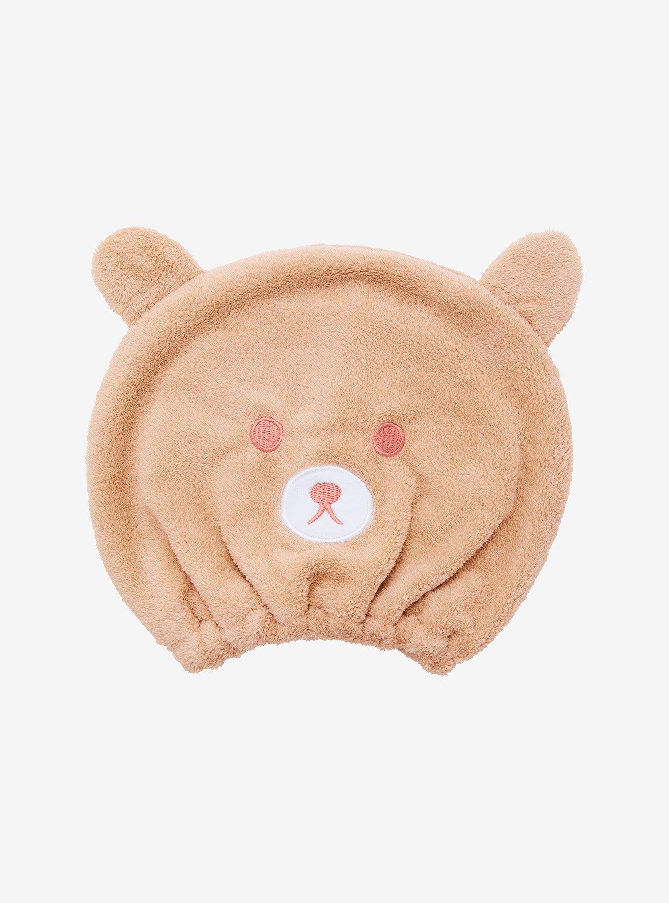 Brown Bear Fuzzy Shower Cap, , hi-res
