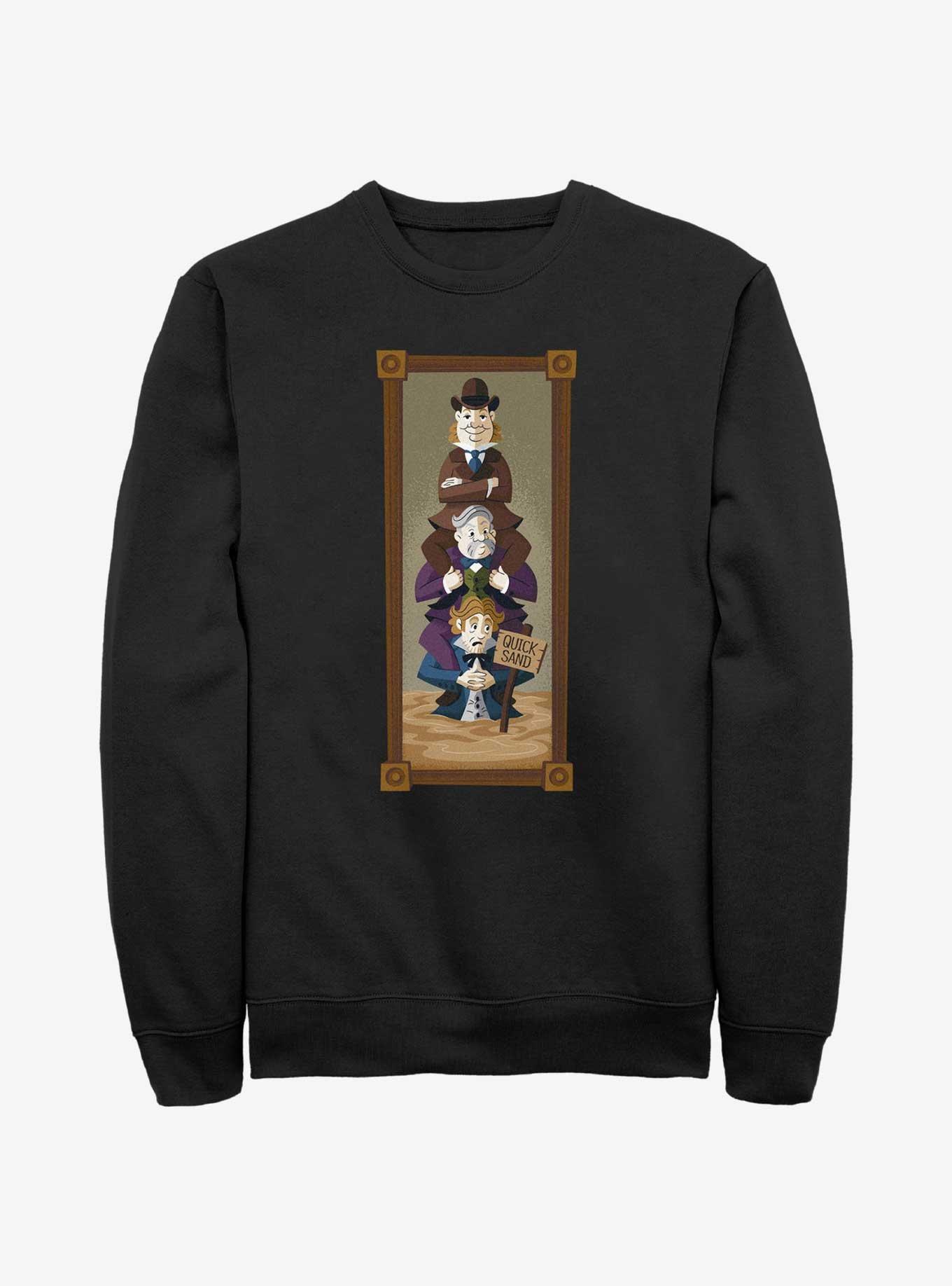 Disney The Haunted Mansion The Quicksand Men Portrait Sweatshirt Hot Topic Web Exclusive