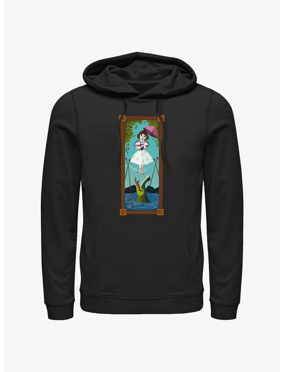 Disney The Haunted Mansion The Tightrope Walker Portrait Hoodie Hot Topic Web Exclusive, BLACK, hi-res