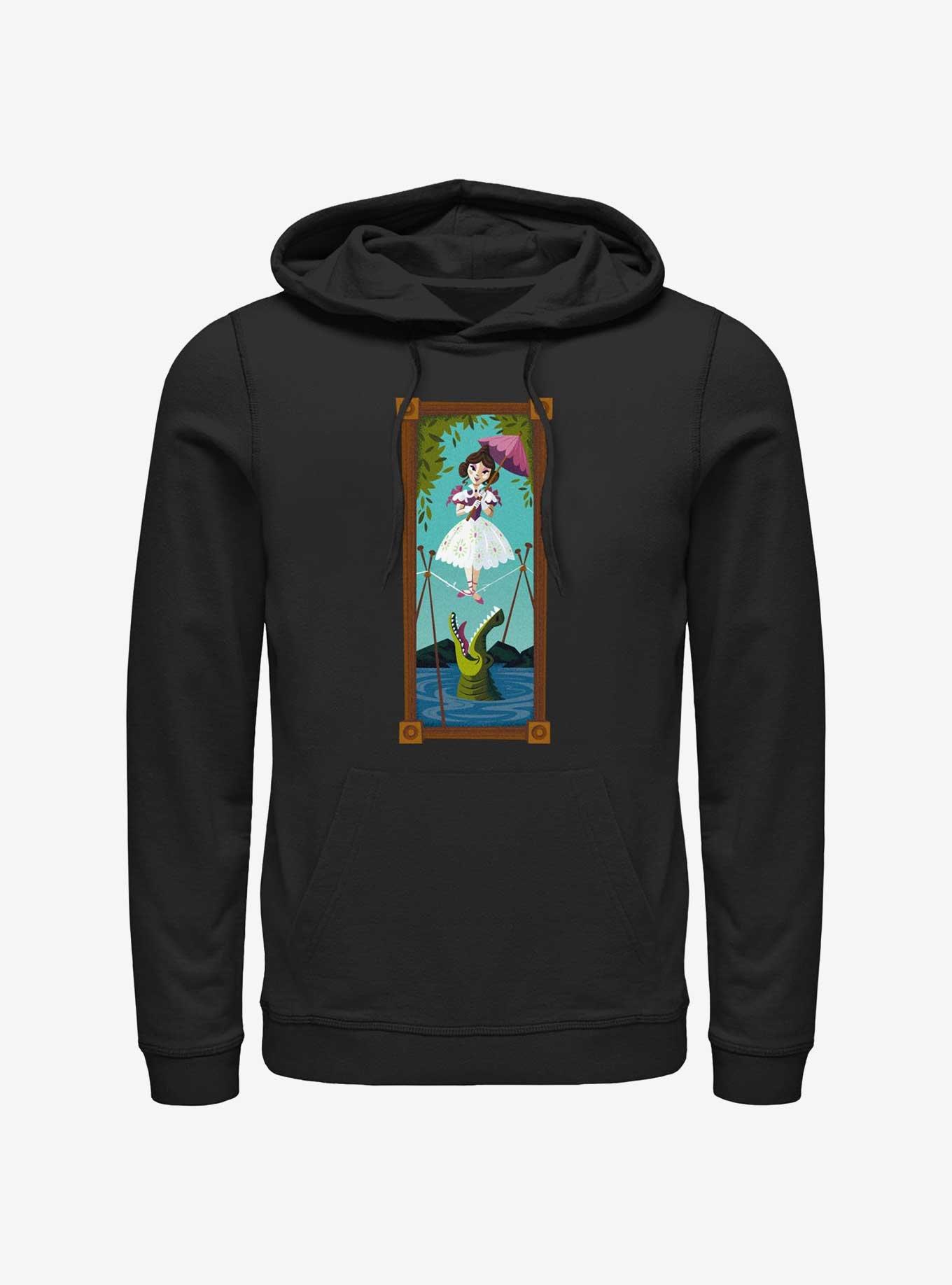 Disney The Haunted Mansion Sally Slater Tightrope Walker Portrait Hoodie Hot Topic Web Exclusive, BLACK, hi-res