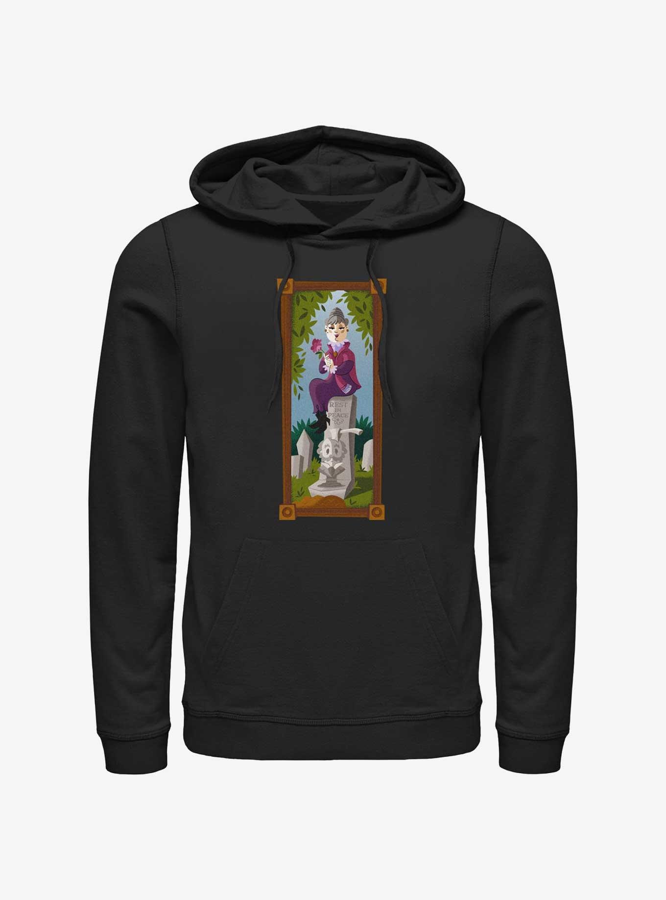Disney The Haunted Mansion The Black Widow Portrait Hoodie Hot Topic Web Exclusive, BLACK, hi-res