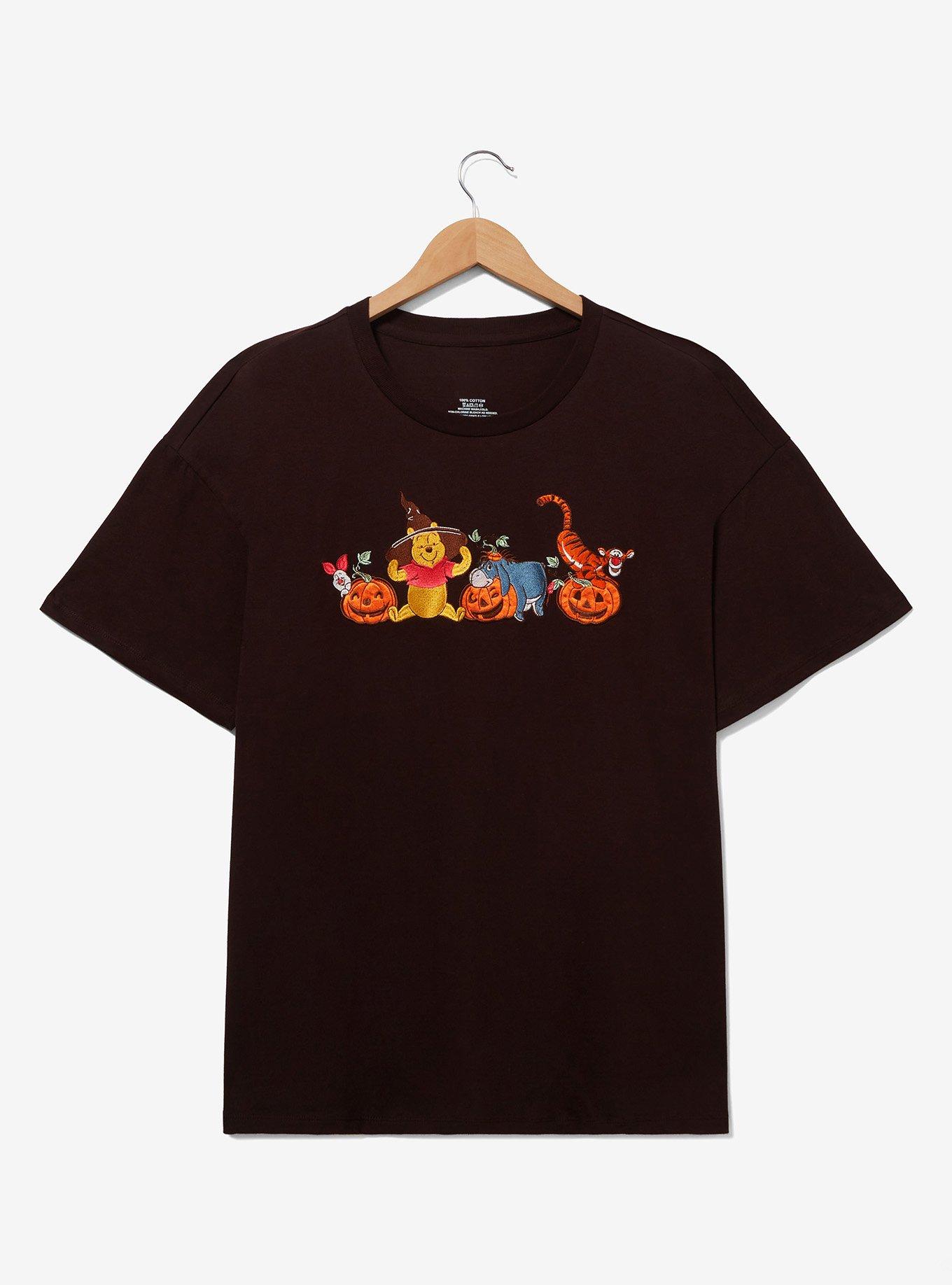 Disney Winnie the Pooh Halloween Embroidered T-Shirt Plus Size, , hi-res