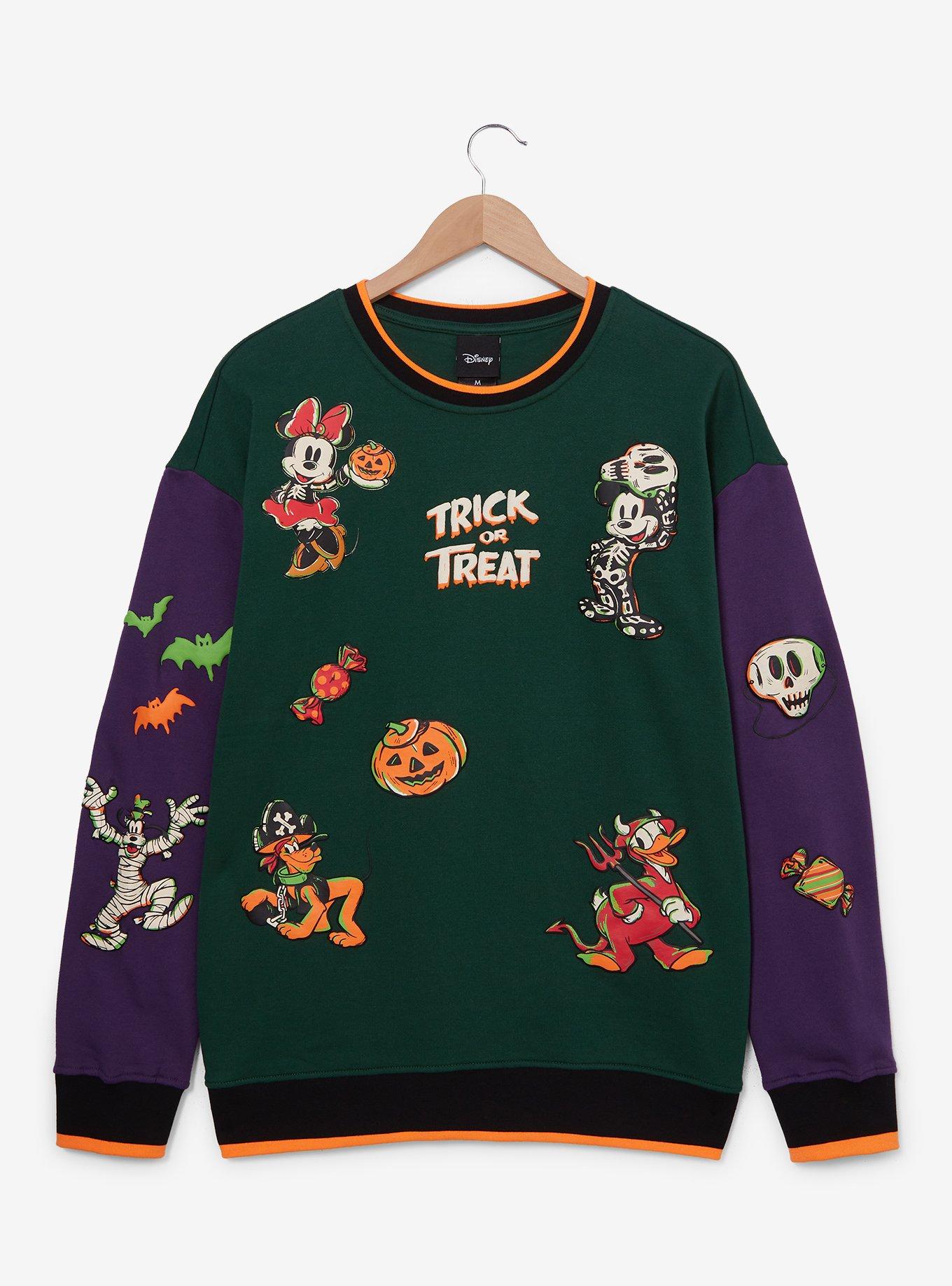 Disney Mickey Mouse And Friends Halloween Color Block Sweatshirt, MULTI, hi-res