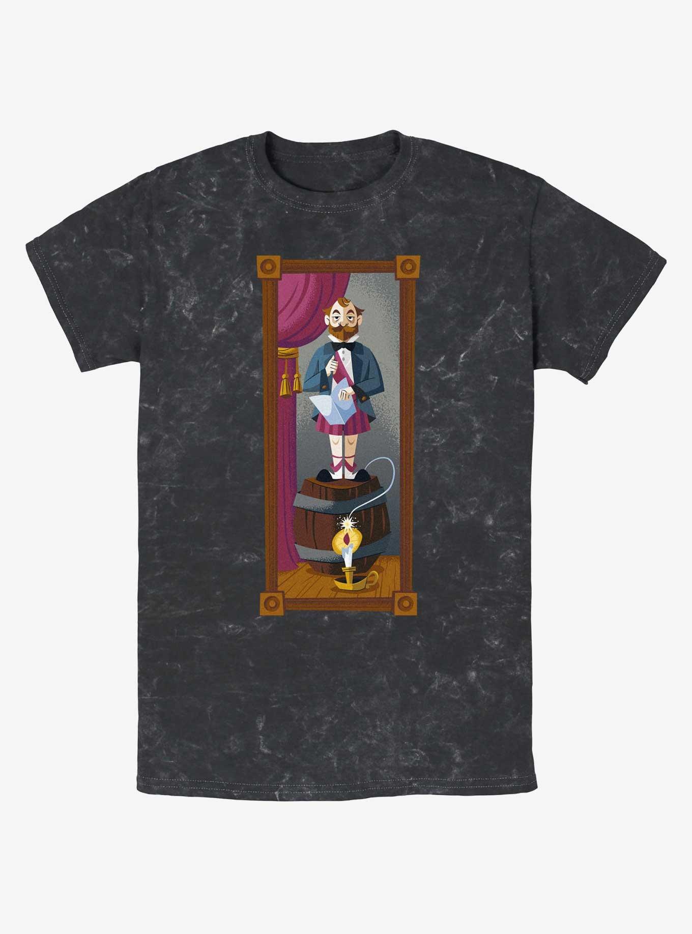 Disney The Haunted Mansion The Dynamite Gentleman Portrait Mineral Wash T-Shirt BoxLunch Web Exclusive, BLACK, hi-res