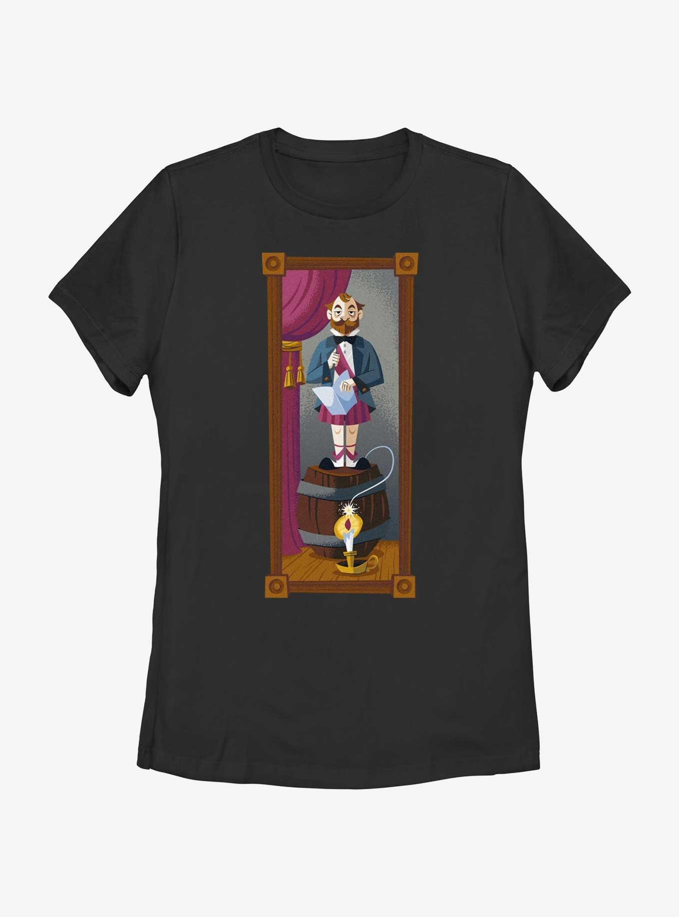 Disney The Haunted Mansion The Dynamite Gentleman Portrait Womens T-Shirt BoxLunch Web Exclusive, BLACK, hi-res