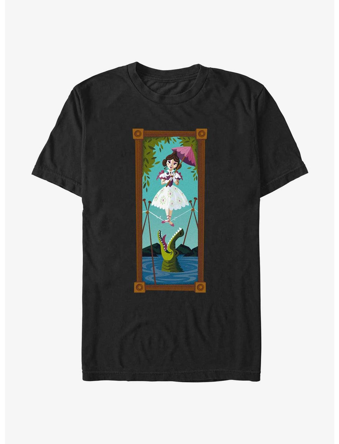 Disney The Haunted Mansion The Tightrope Walker Portrait T-Shirt BoxLunch Web Exclusive, BLACK, hi-res