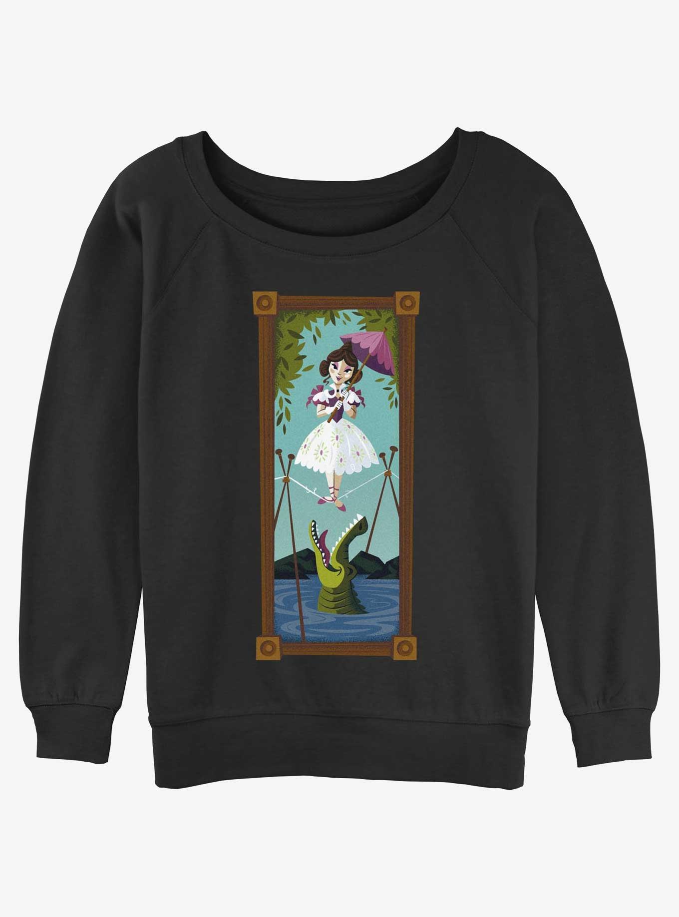 Disney The Haunted Mansion Sally Slater Tightrope Walker Portrait Womens Slouchy Sweatshirt BoxLunch Web Exclusive, , hi-res
