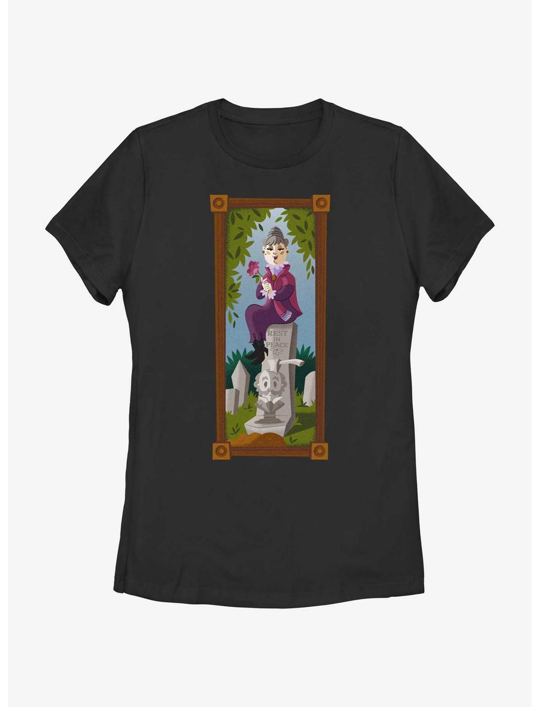 Disney The Haunted Mansion The Black Widow Portrait Womens T-Shirt BoxLunch Web Exclusive, BLACK, hi-res