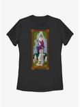 Disney The Haunted Mansion The Black Widow Portrait Womens T-Shirt BoxLunch Web Exclusive, BLACK, hi-res