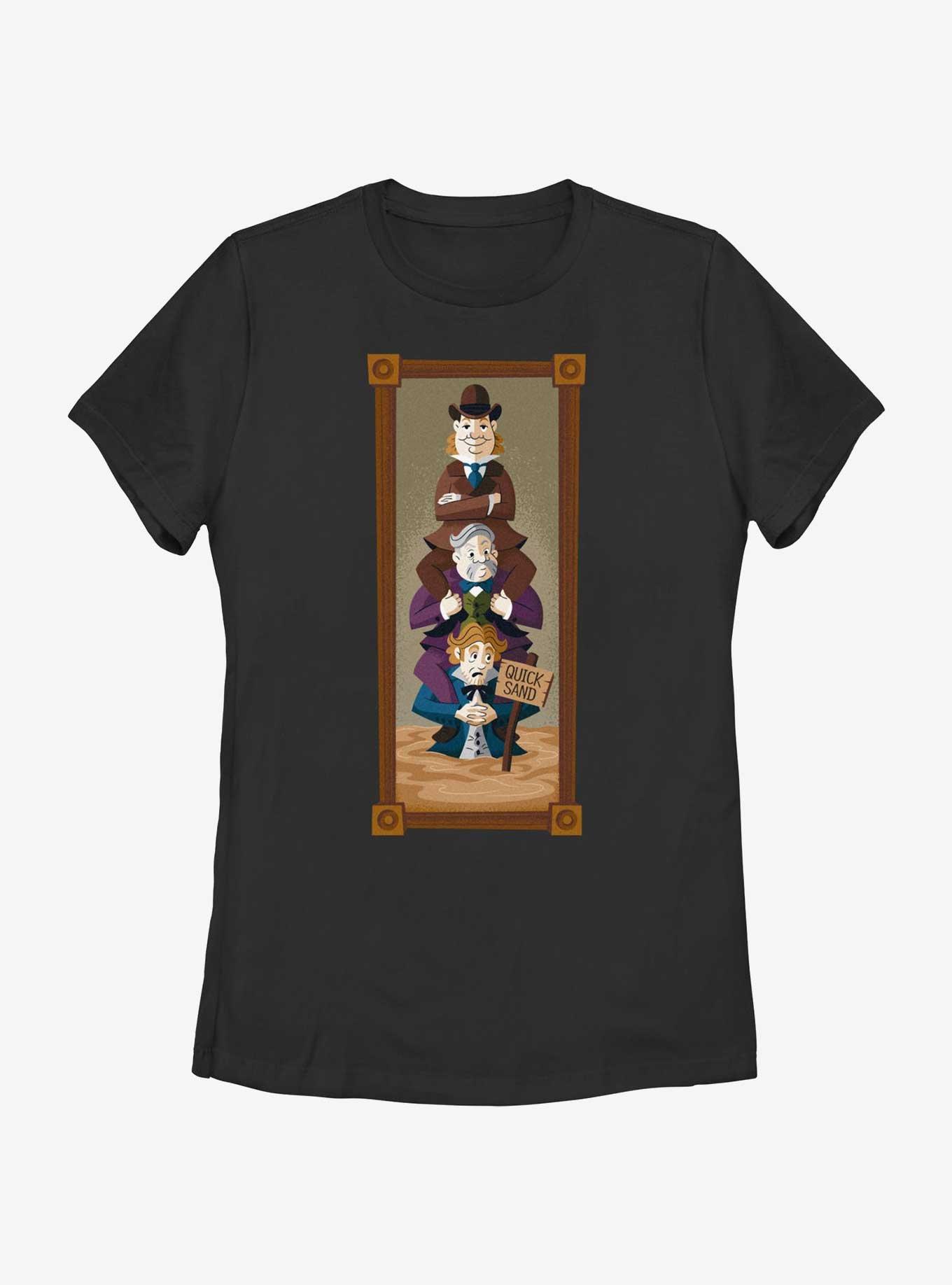 Disney The Haunted Mansion The Quicksand Men Portrait Womens T-Shirt Her Universe Web Exclusive, BLACK, hi-res