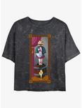 Disney The Haunted Mansion The Dynamite Gentleman Portrait Womens Mineral Wash Crop T-Shirt Her Universe Web Exclusive, BLACK, hi-res