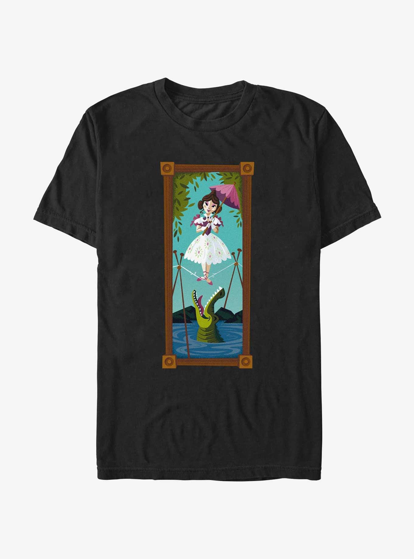 Disney The Haunted Mansion The Tightrope Walker Portrait T-Shirt Her Universe Web Exclusive, BLACK, hi-res