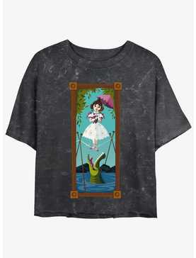 Disney The Haunted Mansion The Tightrope Walker Portrait Womens Mineral Wash Crop T-Shirt Her Universe Web Exclusive, , hi-res