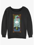 Disney The Haunted Mansion The Tightrope Walker Portrait Womens Slouchy Sweatshirt Her Universe Web Exclusive, BLACK, hi-res