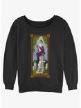 Disney The Haunted Mansion The Black Widow Portrait Womens Slouchy Sweatshirt Her Universe Web Exclusive, BLACK, hi-res