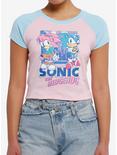 Sonic The Hedgehog Duo Pastel Girls Raglan Baby T-Shirt, MULTI, hi-res