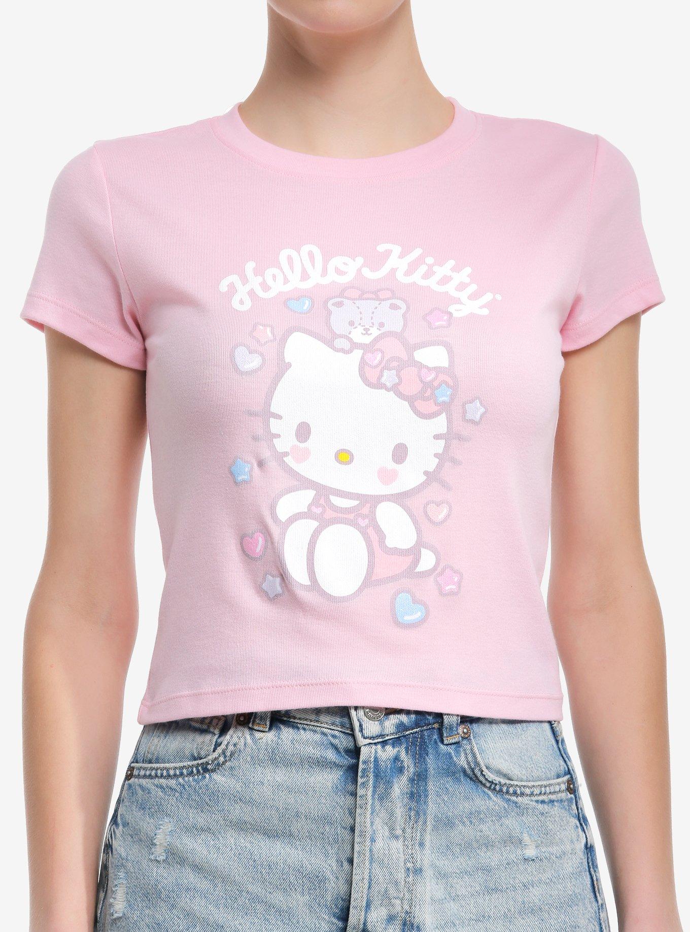 Hello Kitty Bear & Hearts Girls Baby Tee