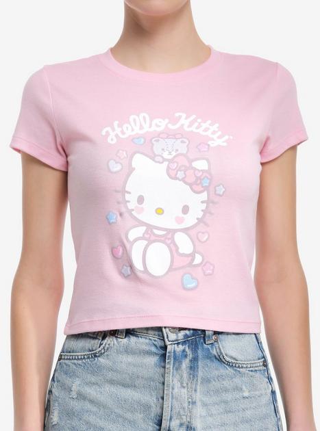 Hello Kitty Bear & Hearts Girls Baby Tee 