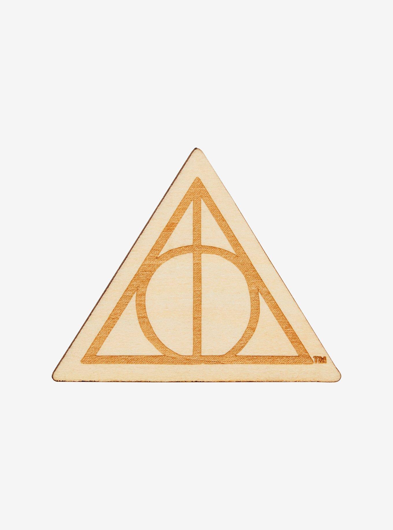 Harry Potter Deathly Hallows Wooden Magnet, , hi-res