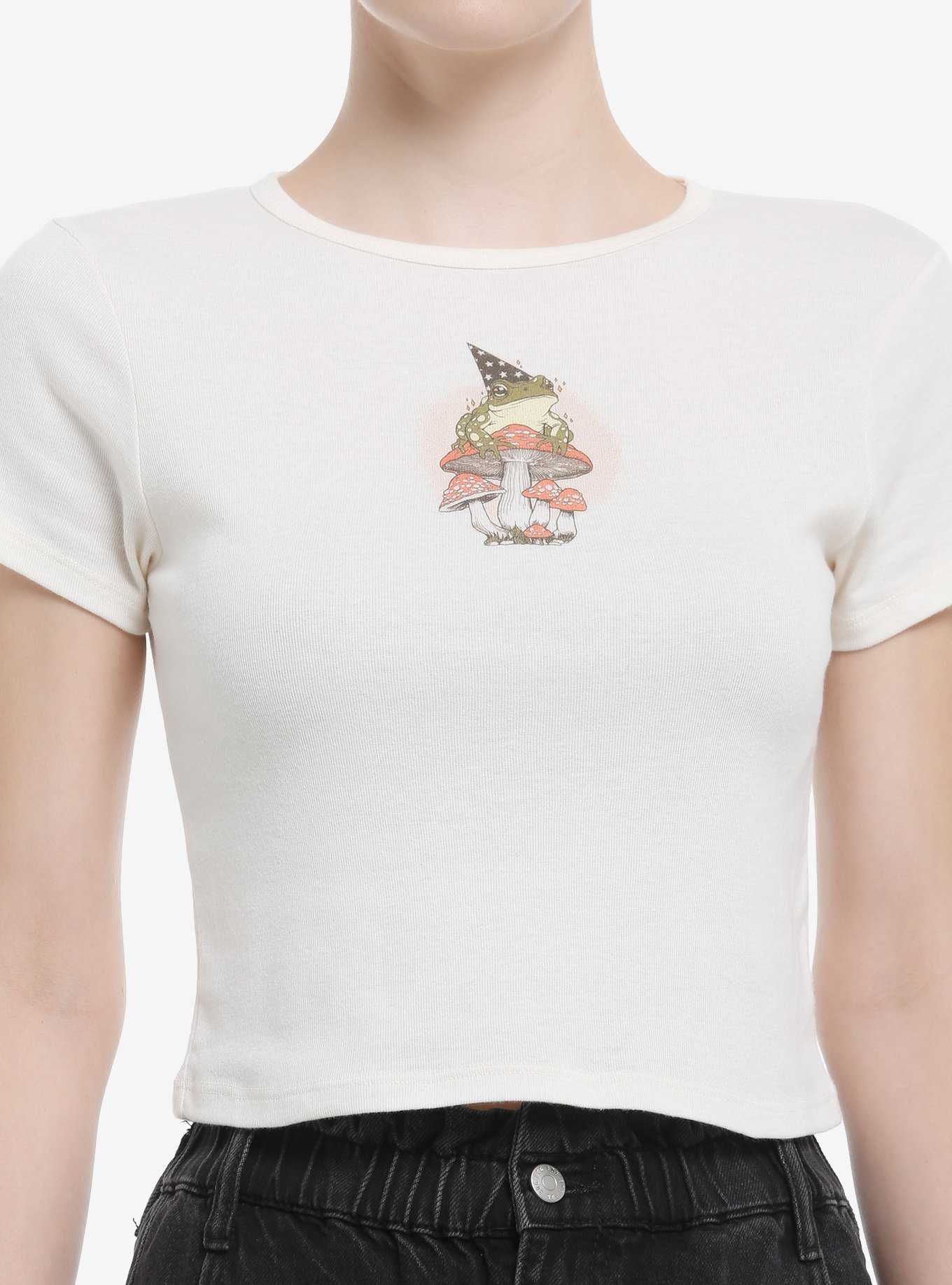 Frog Wizard Mushrooms Girls Baby T-Shirt, , hi-res