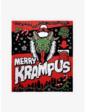 Merry Krampus Chimney Throw Blanket, , hi-res