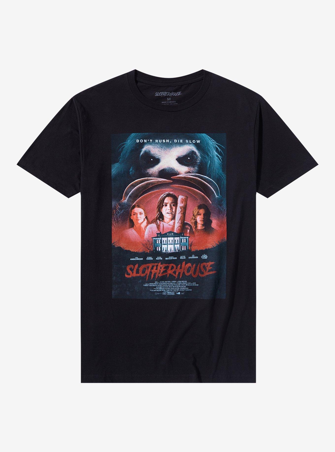 Slotherhouse Group Poster T-Shirt, BLACK, hi-res