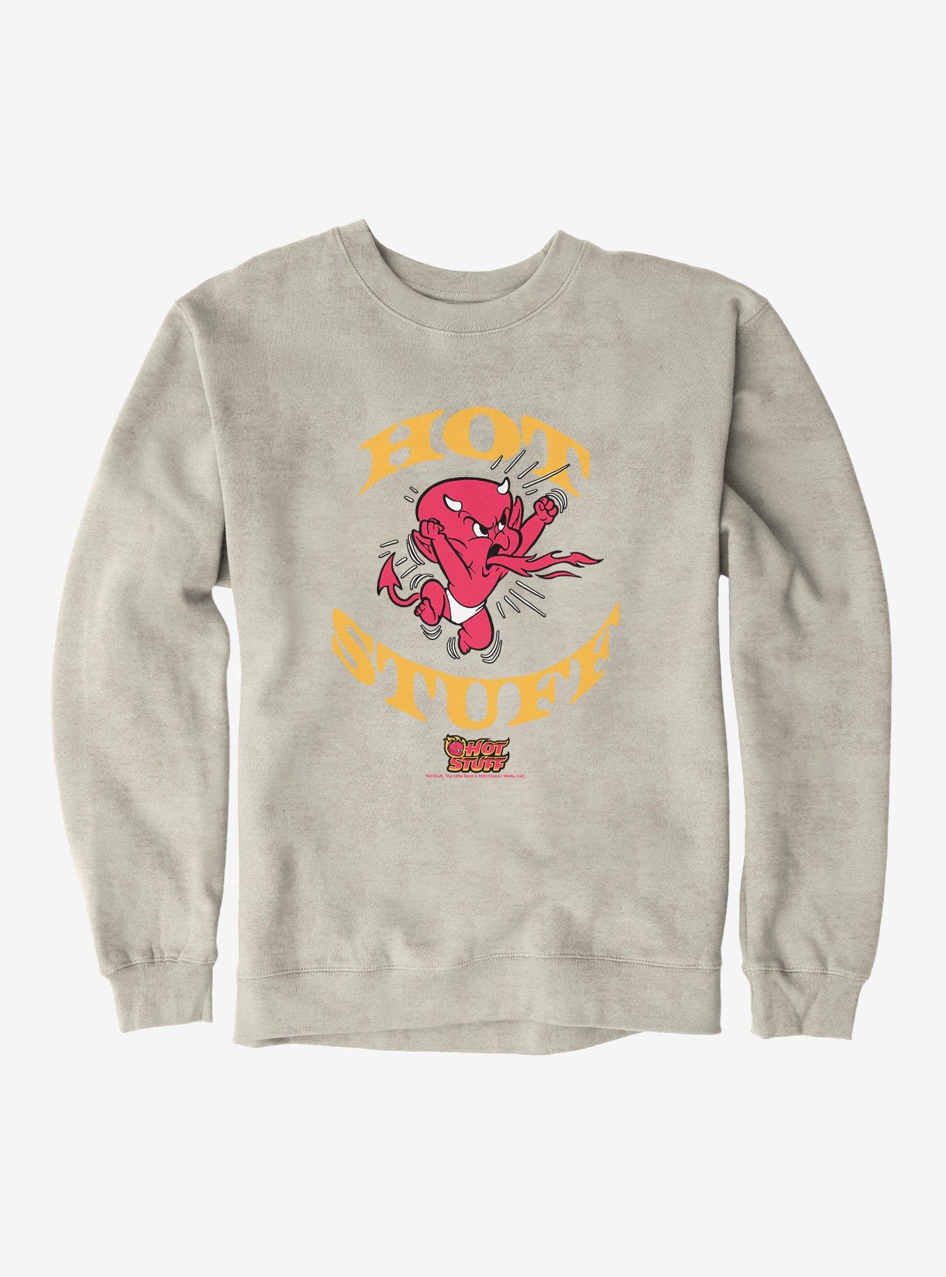 Hot Stuff The Little Devil Spitting Out Fire Sweatshirt, , hi-res