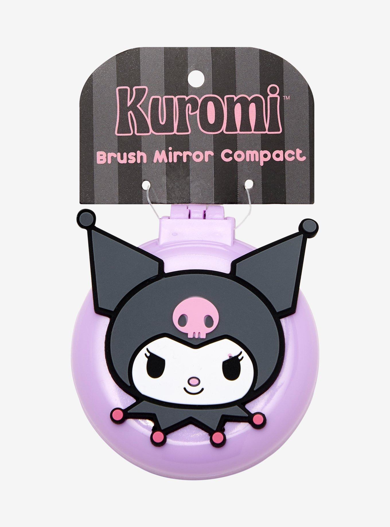 Sanrio Kuromi Brush Mirror Compact &mdash; BoxLunch Exclusive, , hi-res
