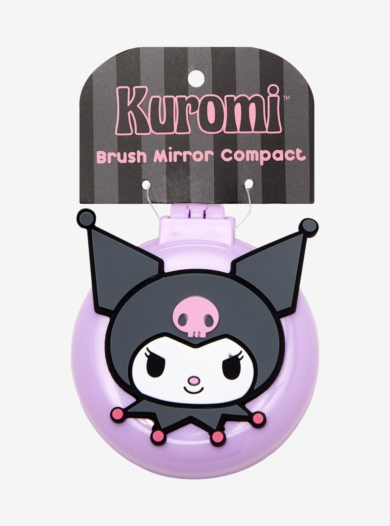 Sanrio Kuromi Brush Mirror Compact — BoxLunch Exclusive, , hi-res