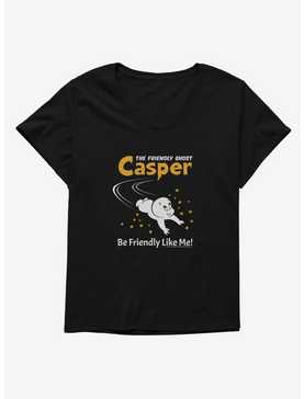 Casper Be Friendly Like Me Womens T-Shirt Plus Size, , hi-res