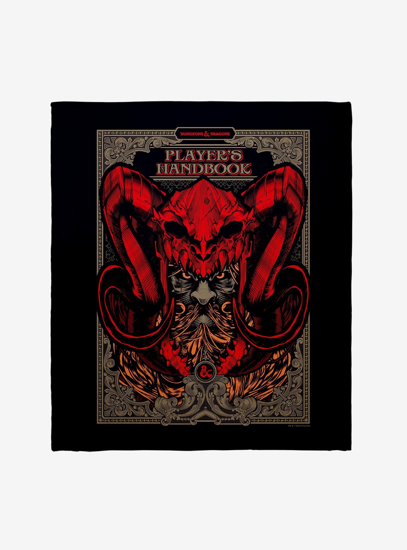 Dungeons & Dragons Player's H&book Throw Blanket - WHITE | Hot Topic