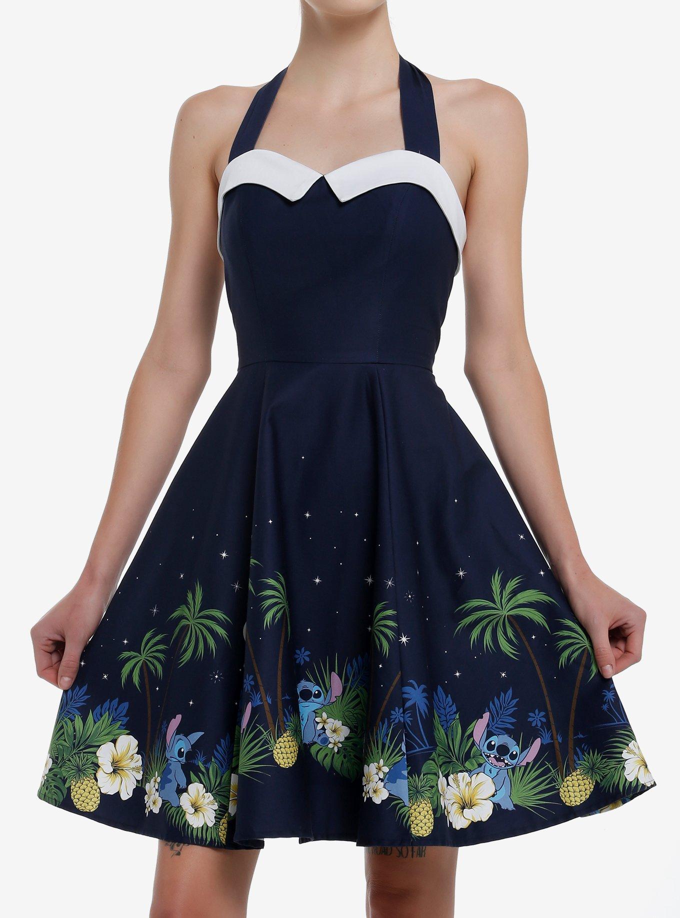 Her Universe Disney Stitch Tiki Halter Dress Her Universe Exclusive, , hi-res