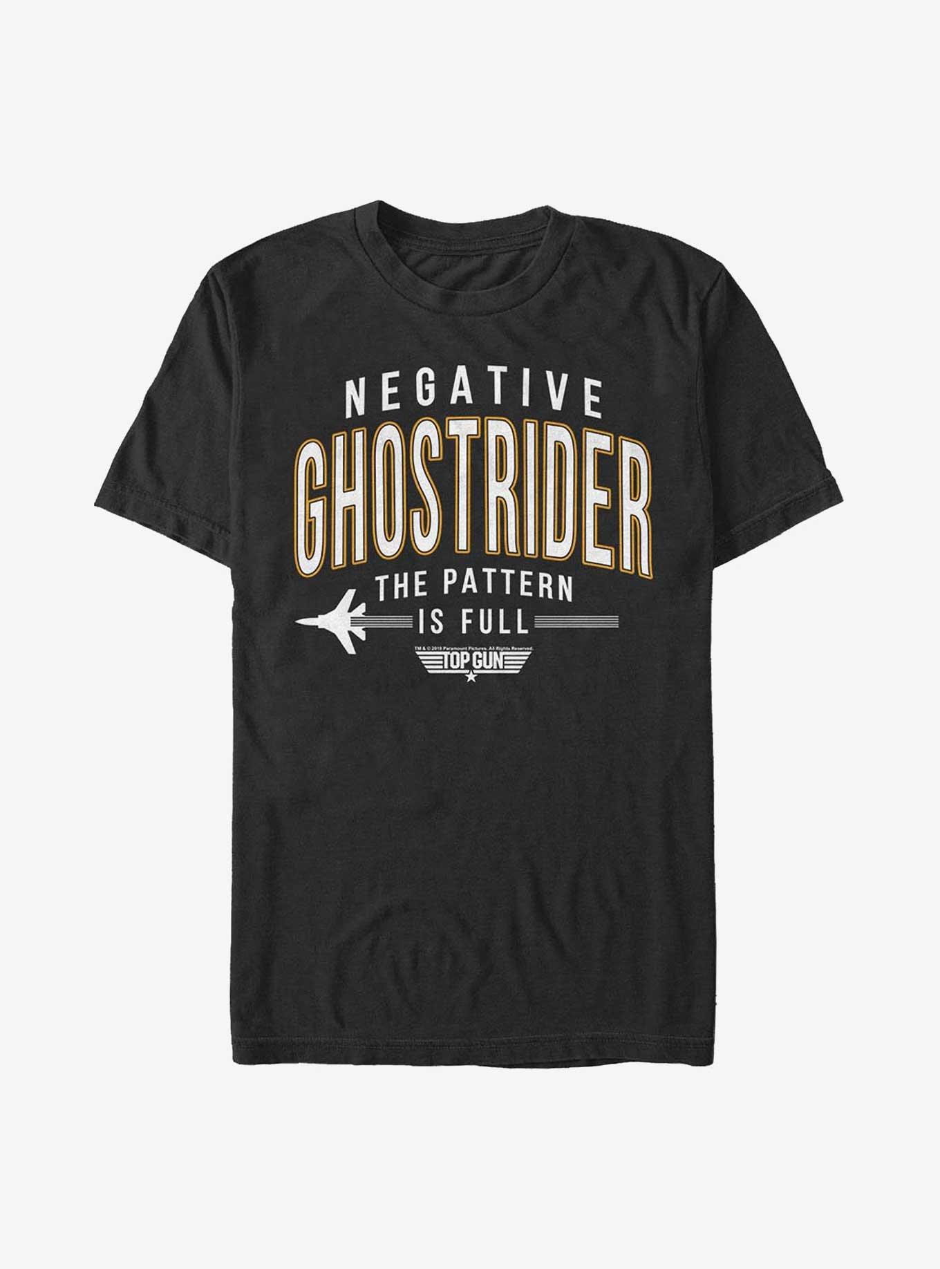 Top Gun Negative Ghostrider Extra Soft T-Shirt, BLACK, hi-res