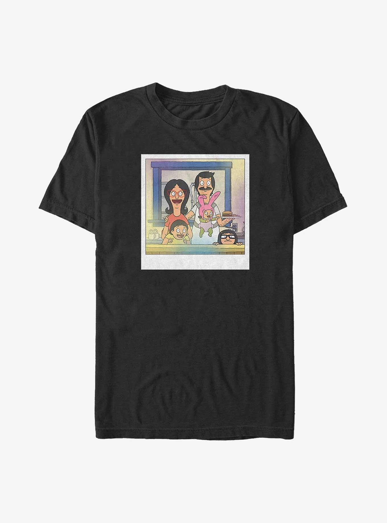 Bob's Burgers Belcher Family Polaroid Extra Soft T-Shirt, BLACK, hi-res