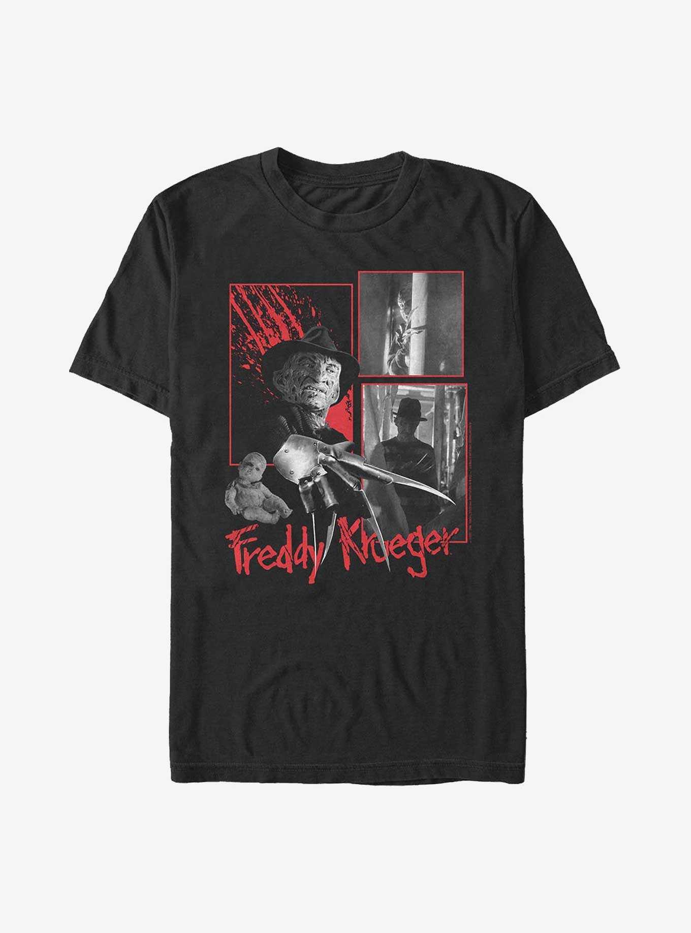 A Nightmare on Elm Street Freddy Krueger Collage Extra Soft T-Shirt, , hi-res