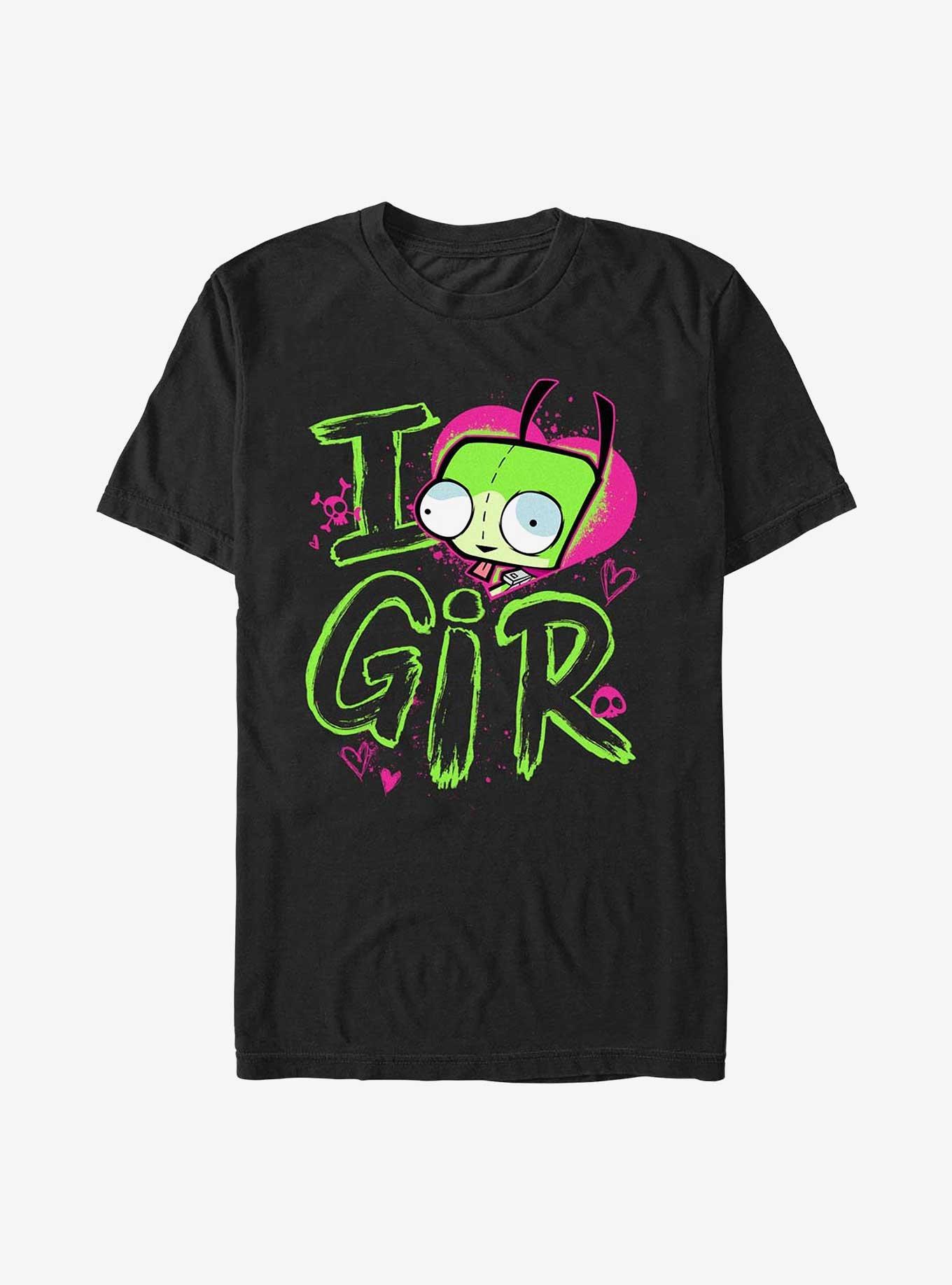 Invader ZIM I Love Gir Extra Soft T-Shirt, BLACK, hi-res