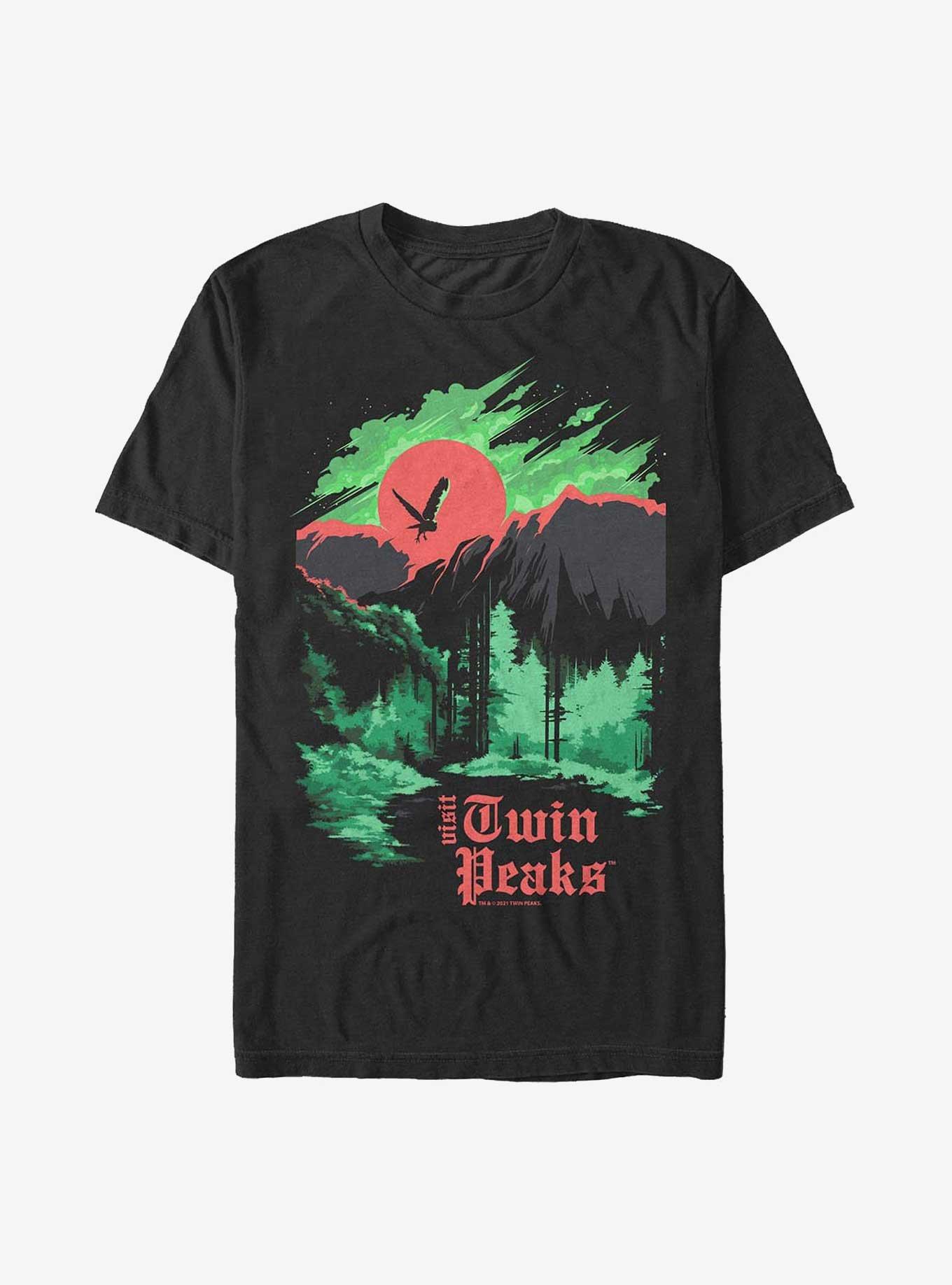 Twin Peaks Poster Extra Soft T-Shirt, BLACK, hi-res