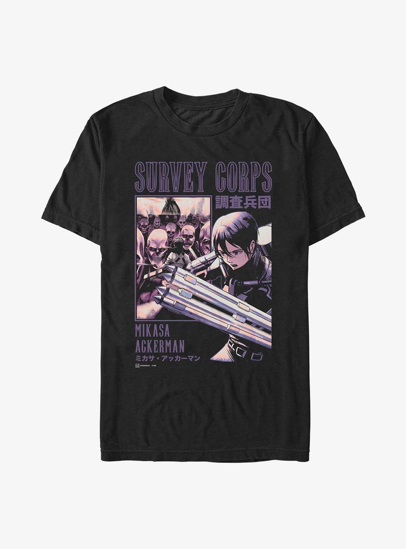 Attack on Titan Mikasa Ackerman Survey Corps Extra Soft T-Shirt, , hi-res