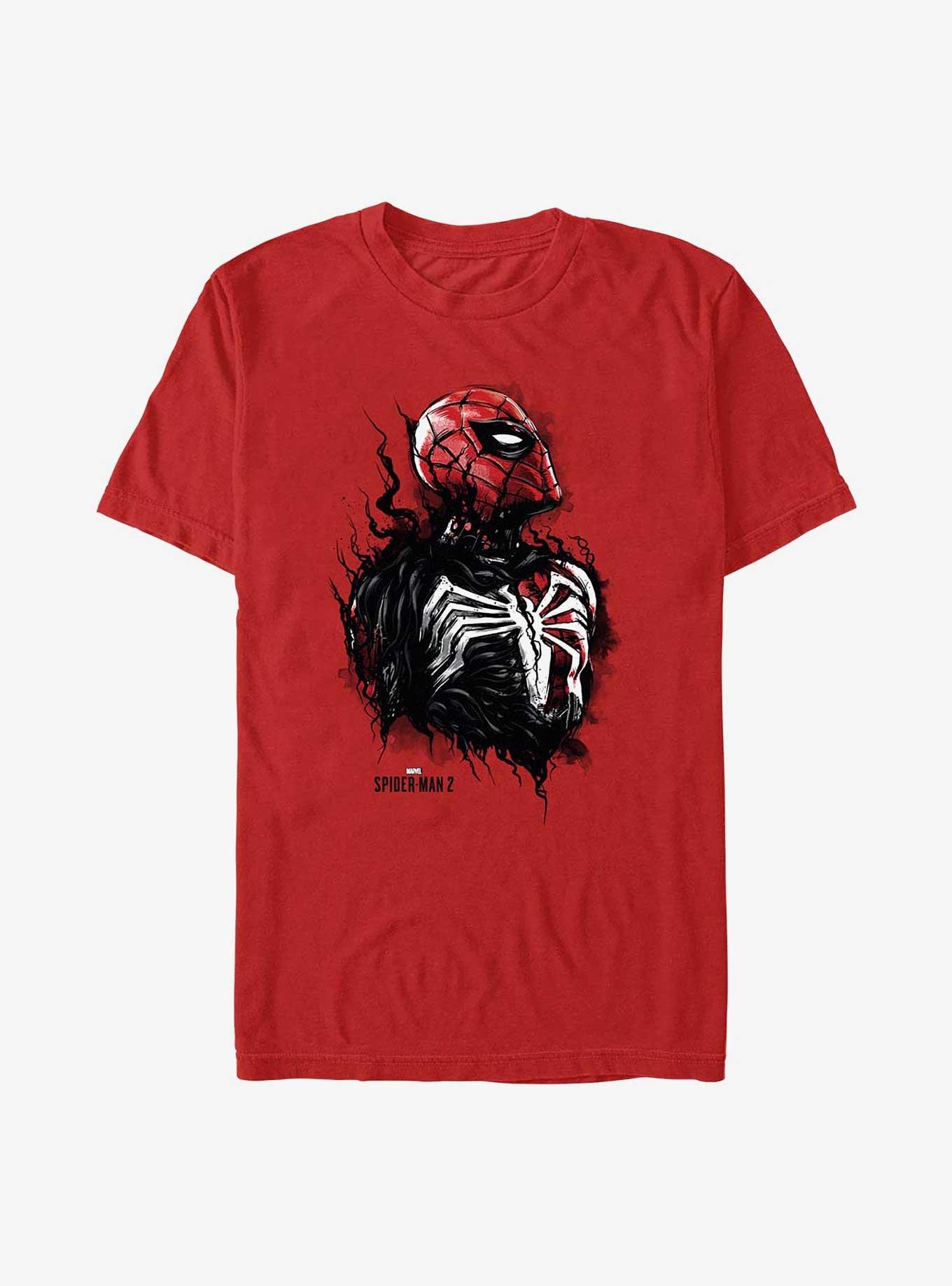 Marvel Spider-Man Transform Venom Extra Soft T-Shirt - RED | Hot Topic