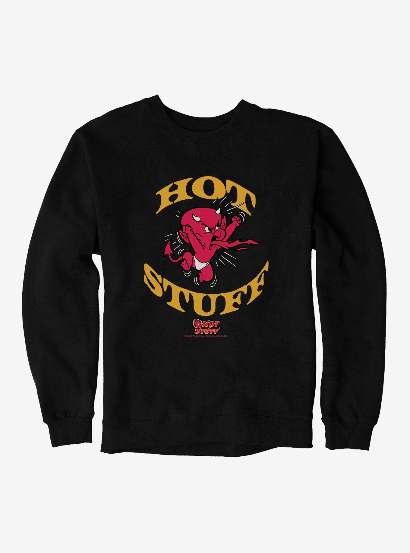 Hot Stuff The Little Devil Spitting Out Fire Sweatshirt, , hi-res