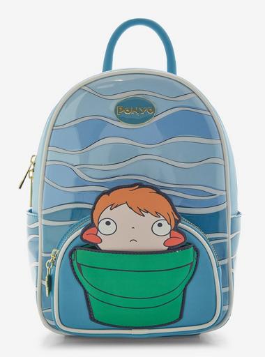 BNWT Ponyo Loungefly Backpack Loungefly Studio Ghibli Ponyo Boat Scene Mini Backpack | Hot  main image 4