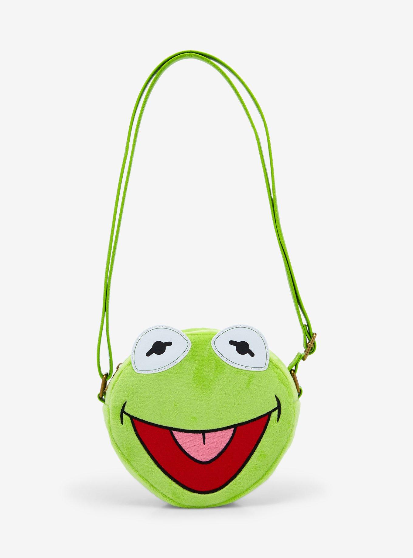 Loungefly Disney The Muppets Kermit Face Crossbody Bag Hot Topic Exclusive