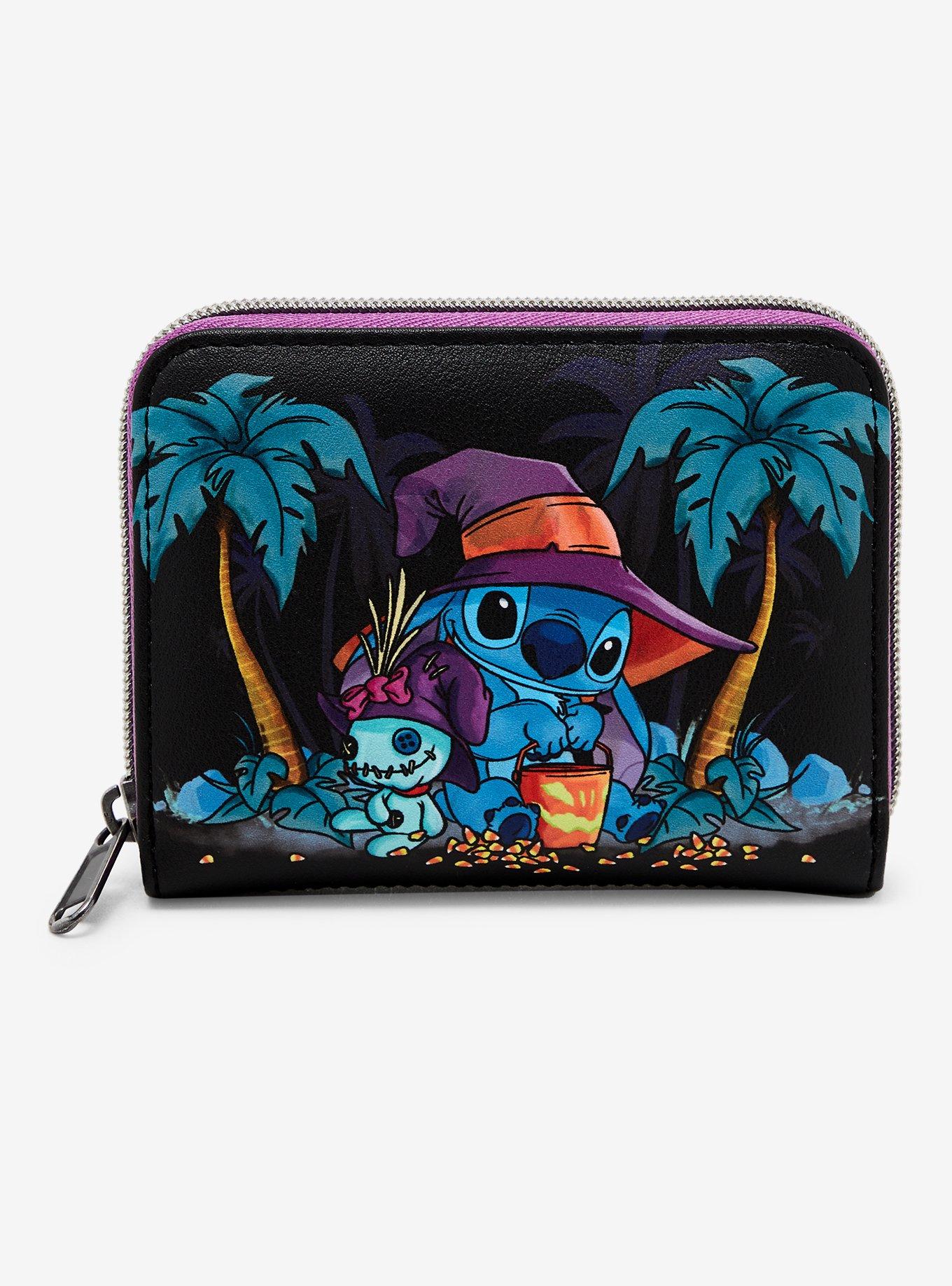 Loungefly Disney Stitch & Scrump Trick Or Treat Mini Zipper Wallet, , hi-res