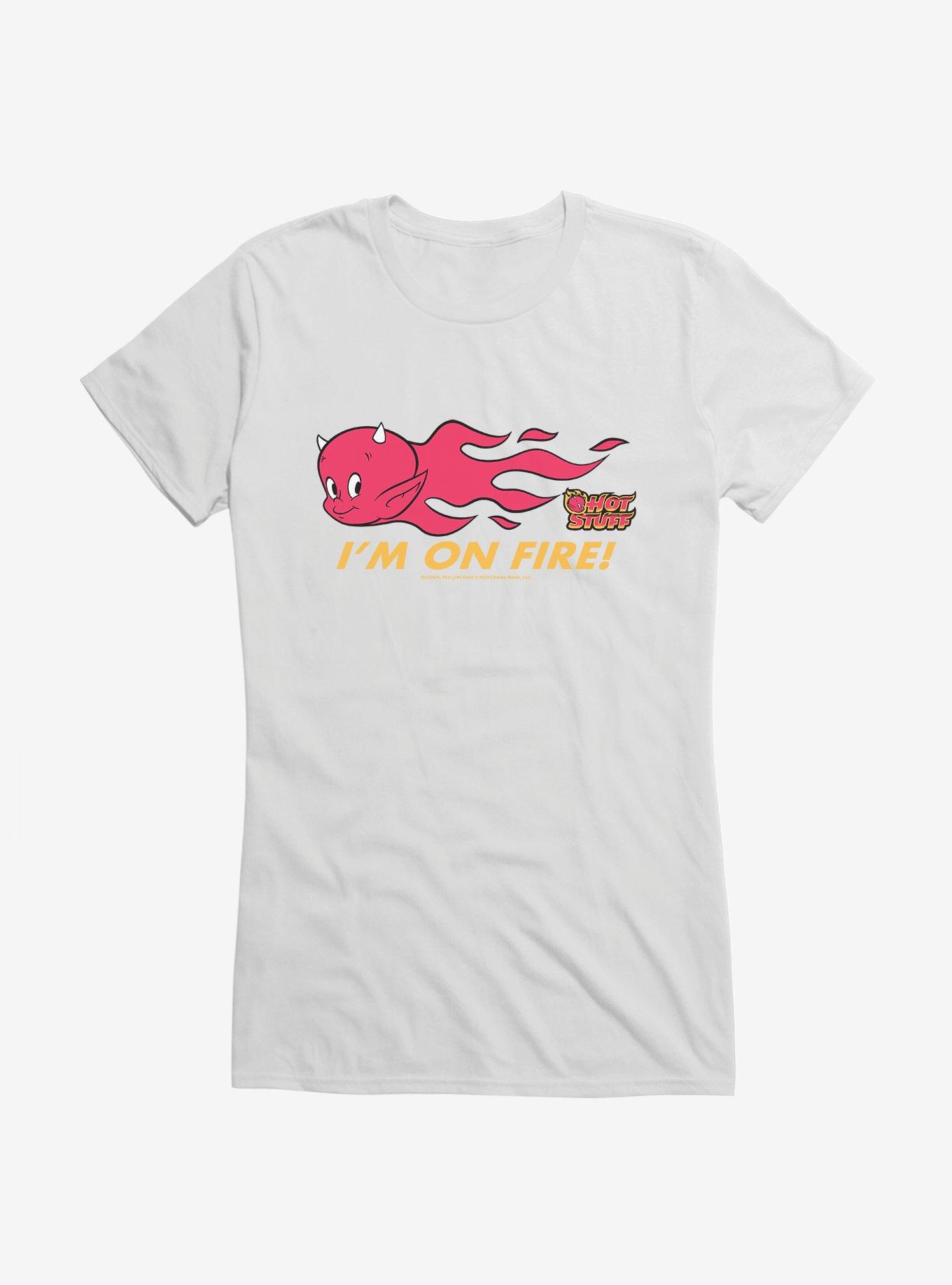 Hot Stuff The Little Devil I'm On Fire Girls T-Shirt, , hi-res