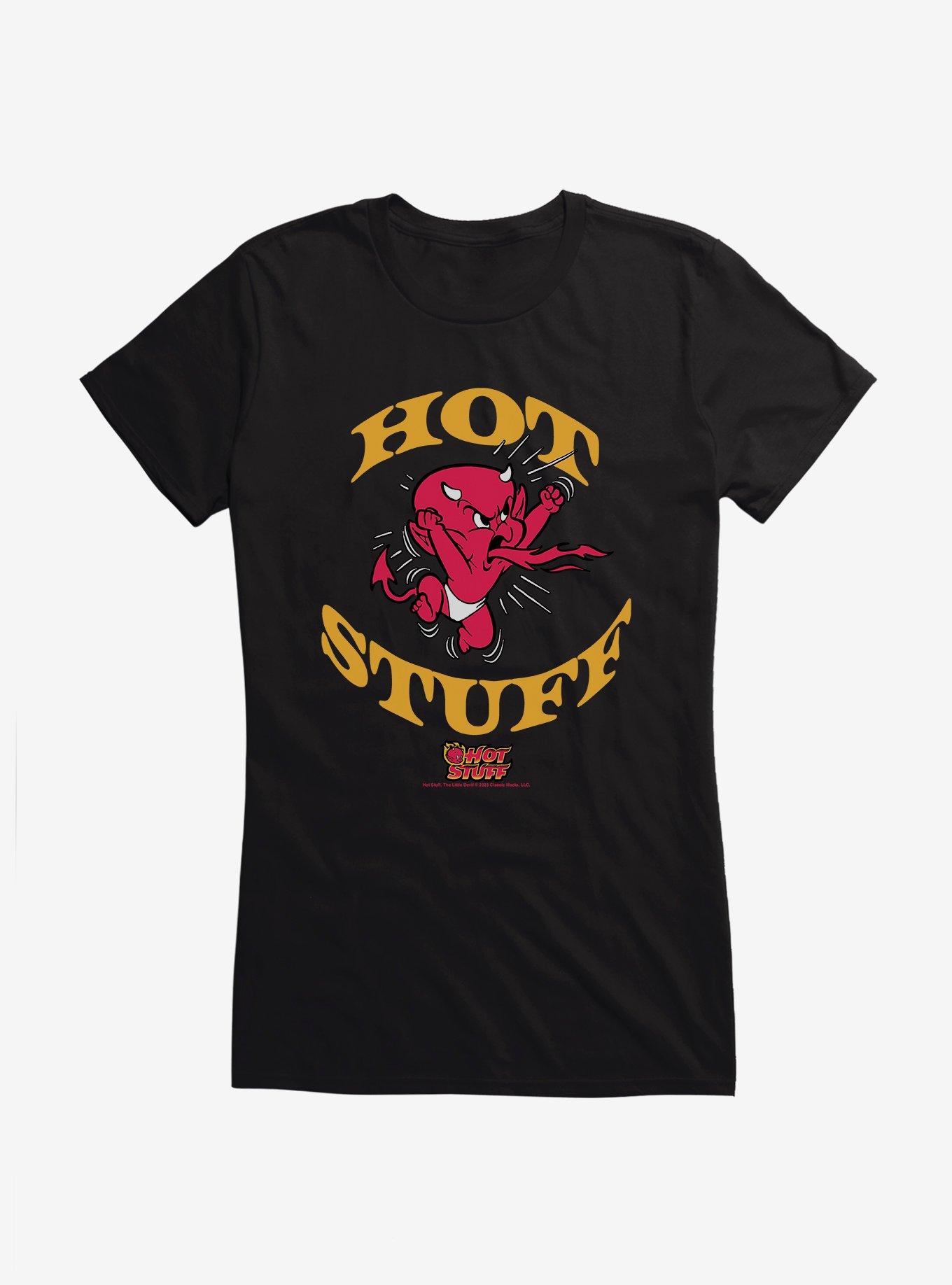 Hot Stuff The Little Devil Spitting Out Fire Girls T-Shirt, , hi-res