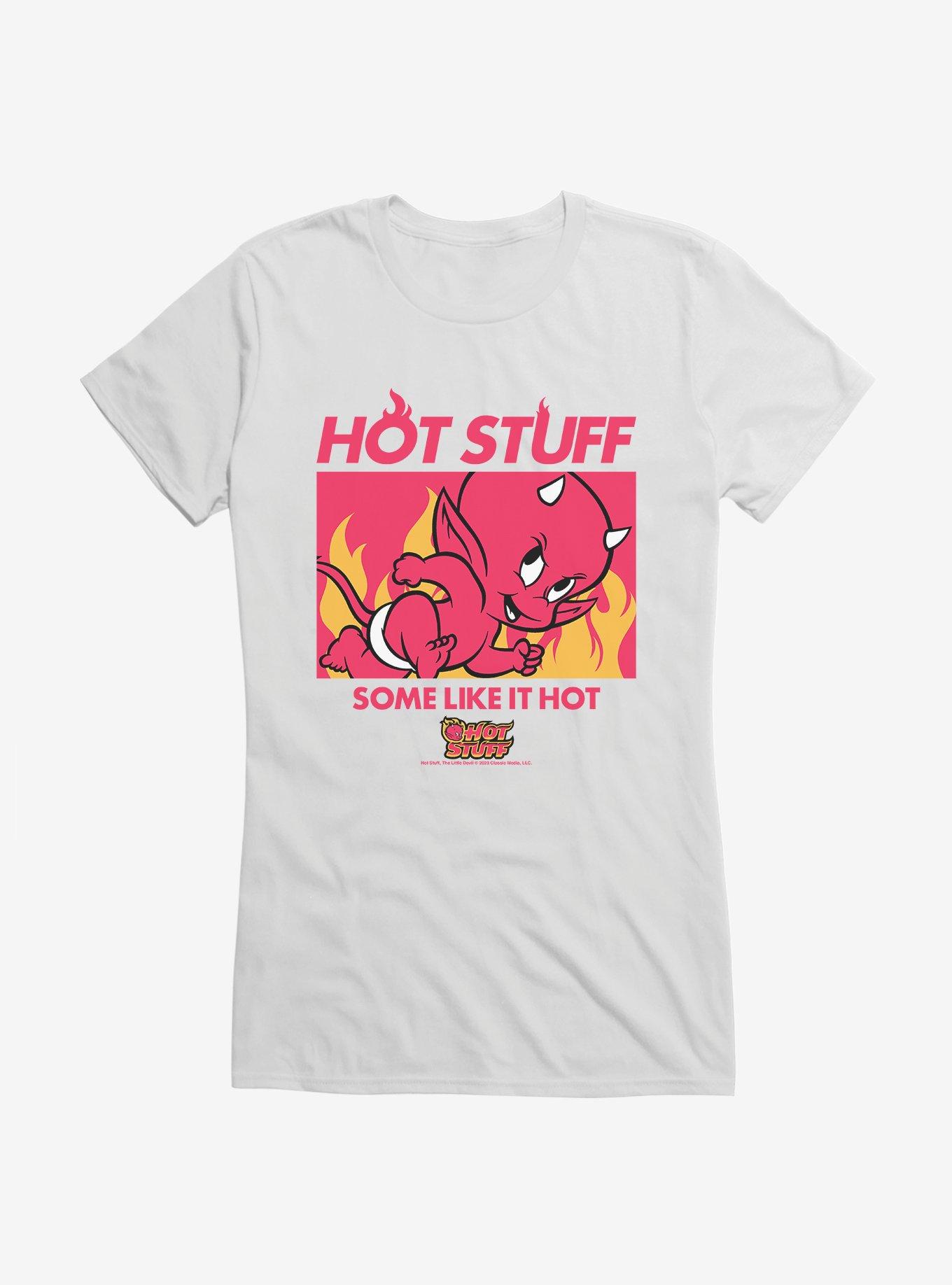 Hot Stuff The Little Devil Some Like It Hot Girls T-Shirt, WHITE, hi-res