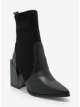 Yoki Black Ankle Sock Boots, MULTI, hi-res