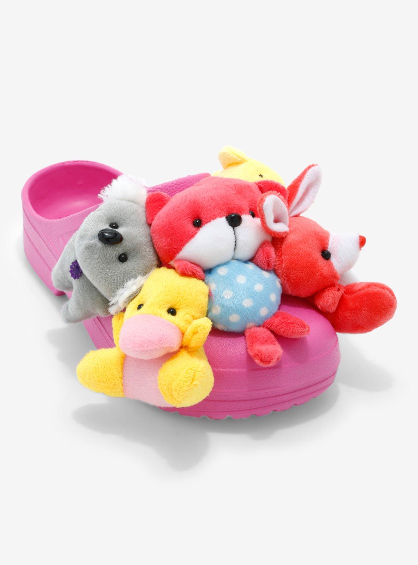 Plush Animal Rubber Clogs, MULTI, hi-res