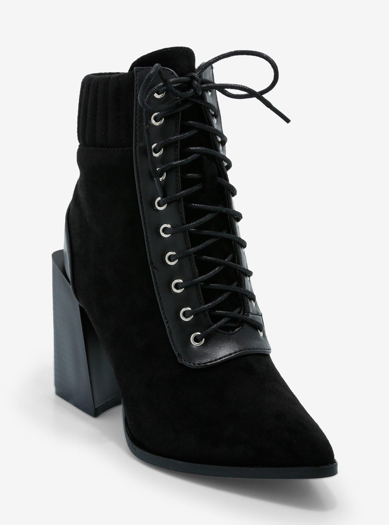 Hot Topic Yoki Black Lace Up Sock Booties Pacific City