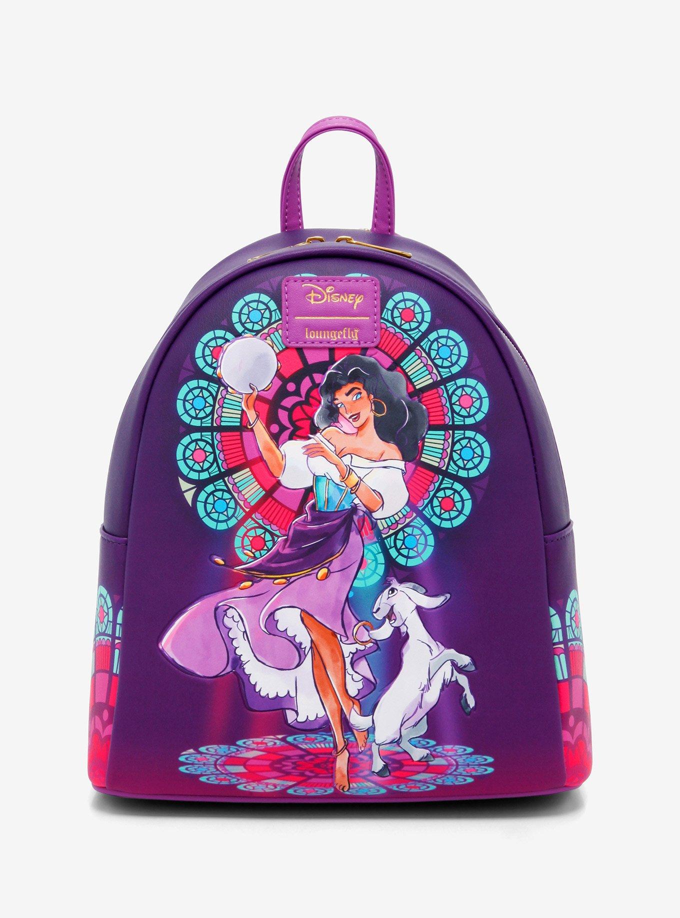 Disney Loungefly Esmeralda Purple Backpack Amazon.com: Loungefly Disney Hunchback of Notre Dame  main image 2